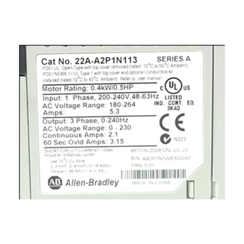 Allen Bradley 22A-A2P1N113