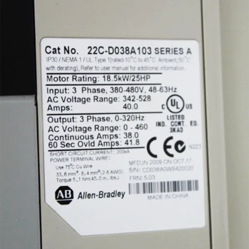 Allen Bradley 22C-D038A103